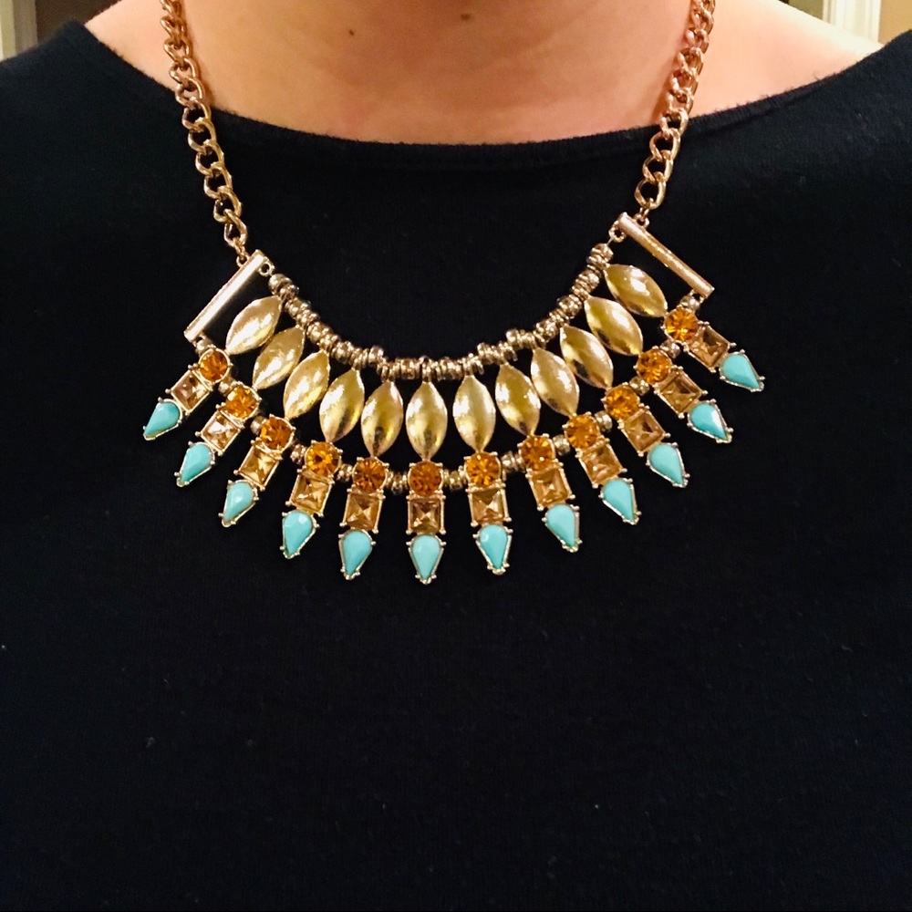 Nicole Miller Gold Bib Necklace